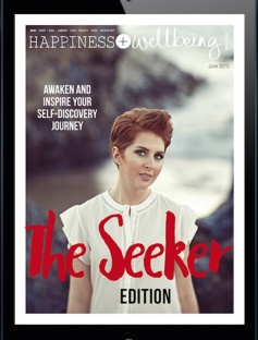 Happiness + Wellbeing Digital Magazine Cover June 2015