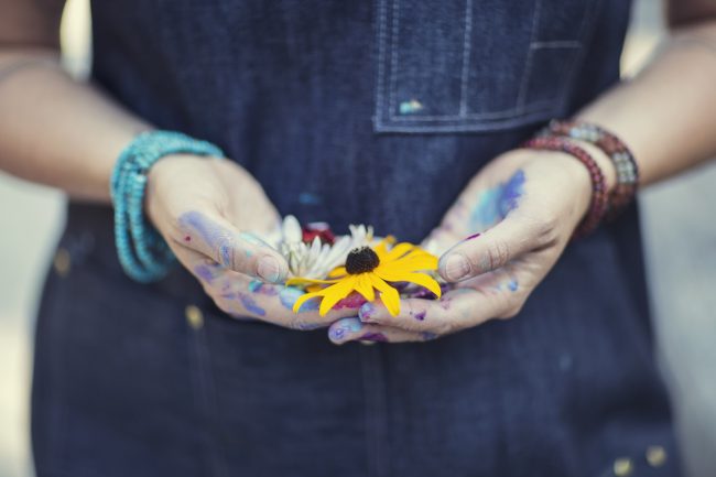 Flora Bowley Fertility and Grief, Flower Hands