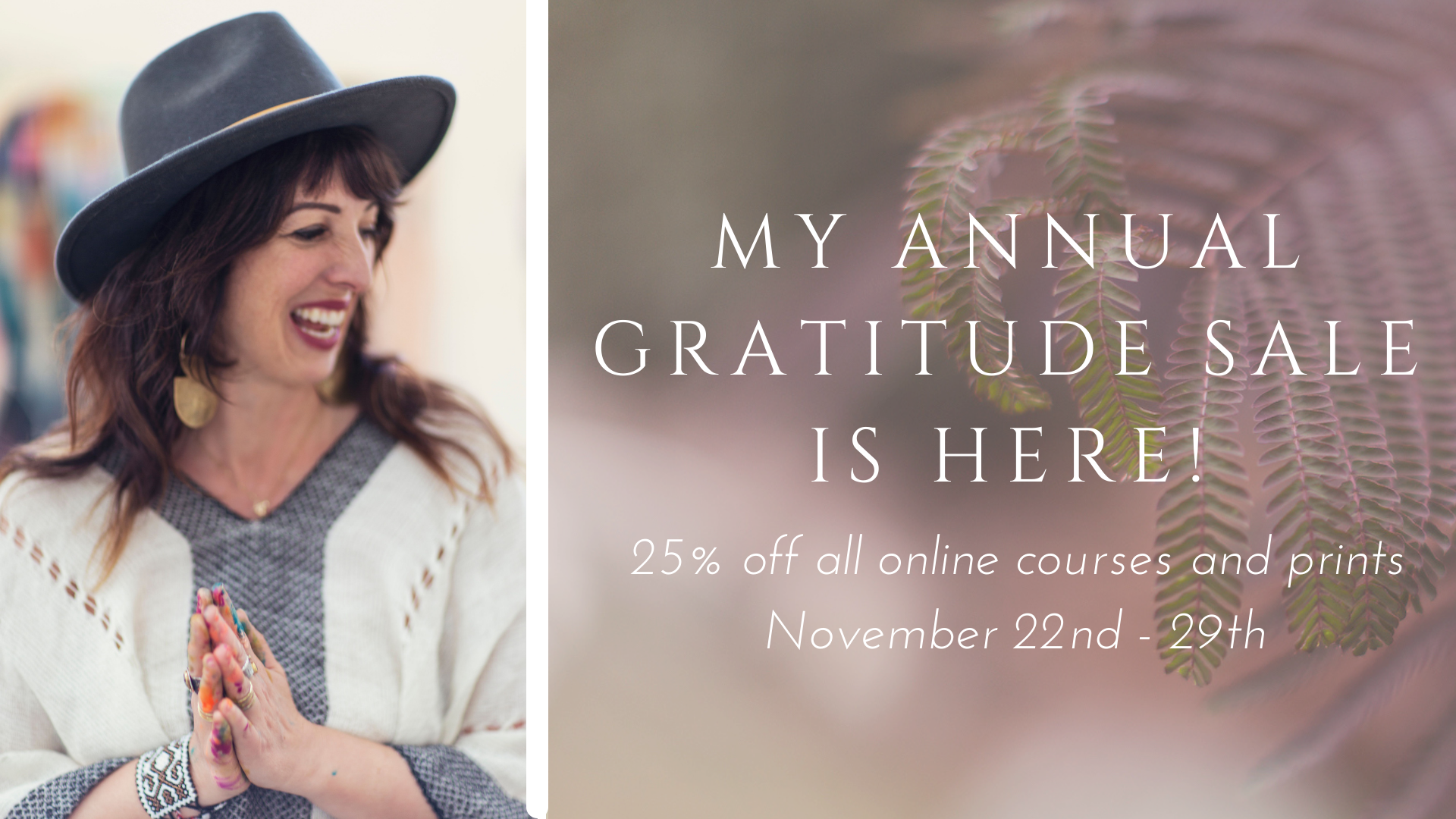 Gratitude Sale Banner 2022