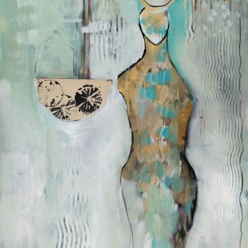 Gathering Stillness, 2023, <br>30 x 22